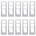 For Realme C53 India RMX3762 10pcs Original SIM Card Tray + SIM Card Tray + Micro SD Card Tray (Pink)