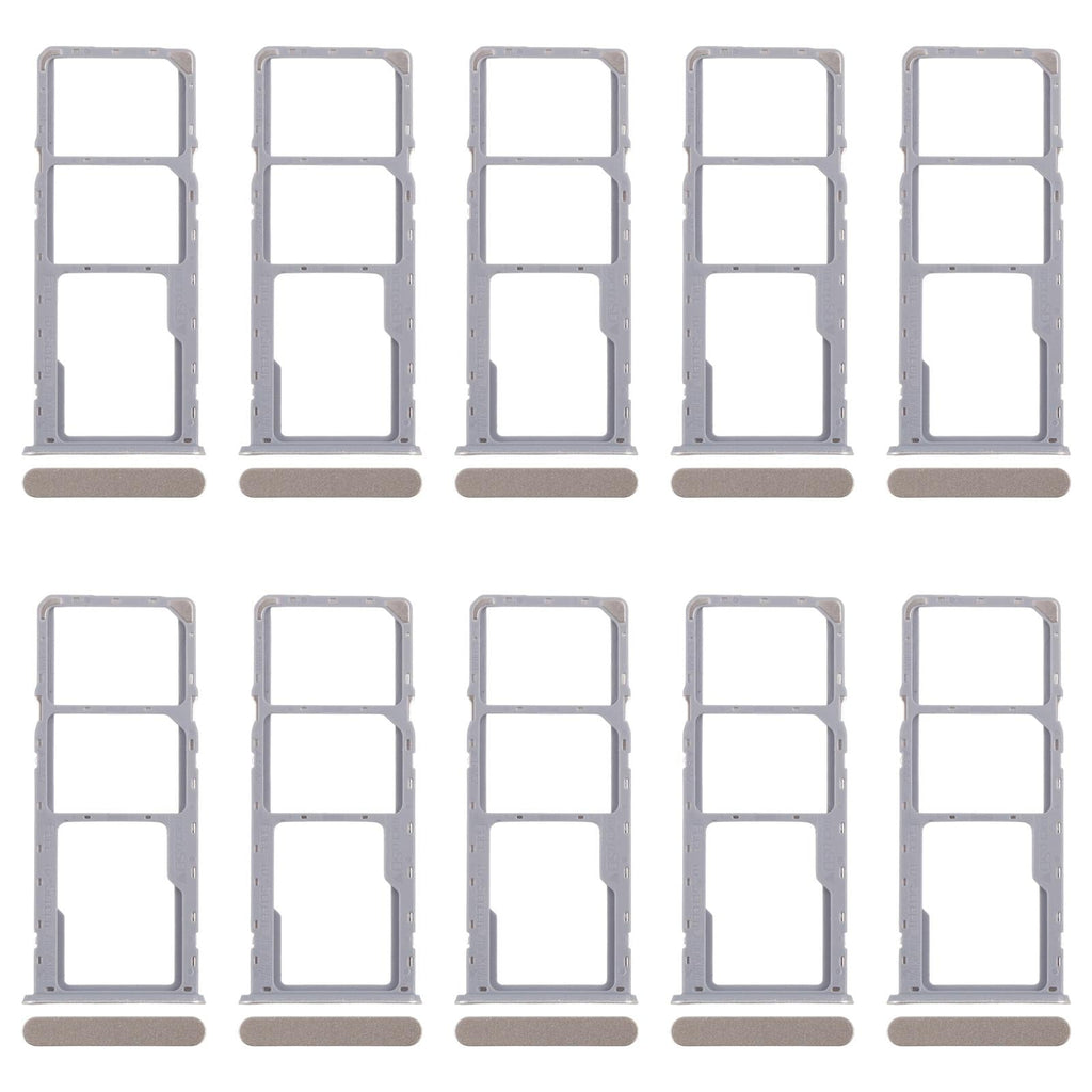 For Realme C53 India RMX3762 10pcs Original SIM Card Tray + SIM Card Tray + Micro SD Card Tray (Gold)