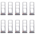 For Realme C75 4G RMX3941 10pcs Original SIM Card Tray + SIM Card Tray + Micro SD Card Tray (Black)