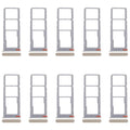 For Realme C75 4G RMX3941 10pcs Original SIM Card Tray + SIM Card Tray + Micro SD Card Tray (Gold)