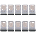 For Realme 12+ 5G RMX3867 10pcs Original SIM Card Tray + SIM Card Tray / Micro SD Card Tray (Dark Green)