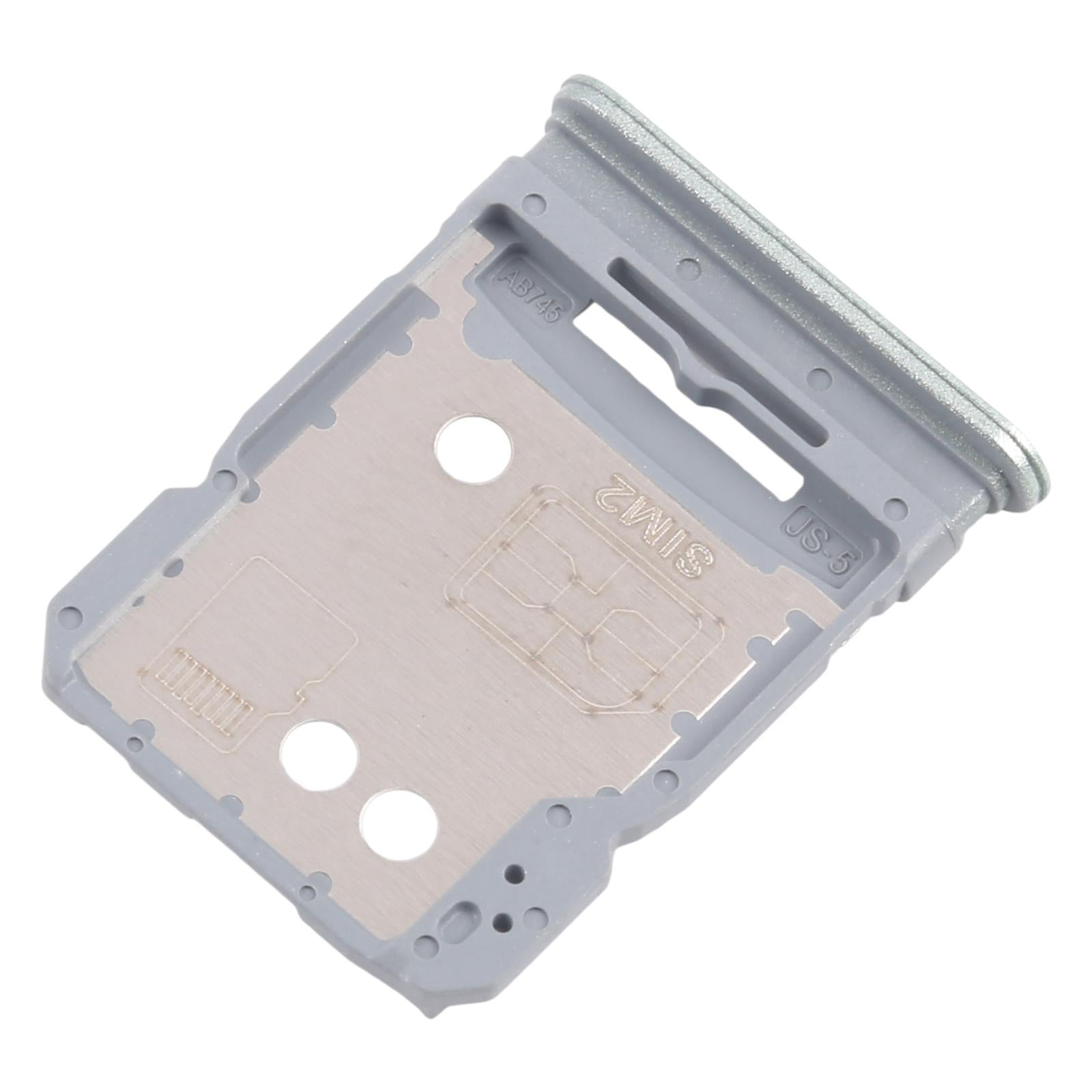 For Realme 12+ 5G RMX3867 10pcs Original SIM Card Tray + SIM Card Tray / Micro SD Card Tray (Light Green)