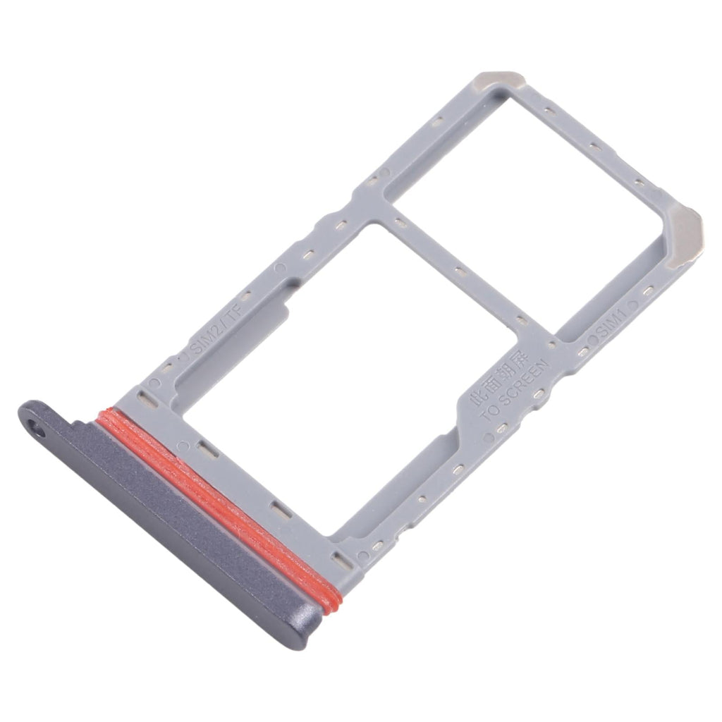 For Realme 13 5G RMX3951 10pcs Original SIM Card Tray + SIM Card Tray / Micro SD Card Tray (Black)