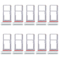 For Realme 13 5G RMX3951 10pcs Original SIM Card Tray + SIM Card Tray / Micro SD Card Tray (Green)