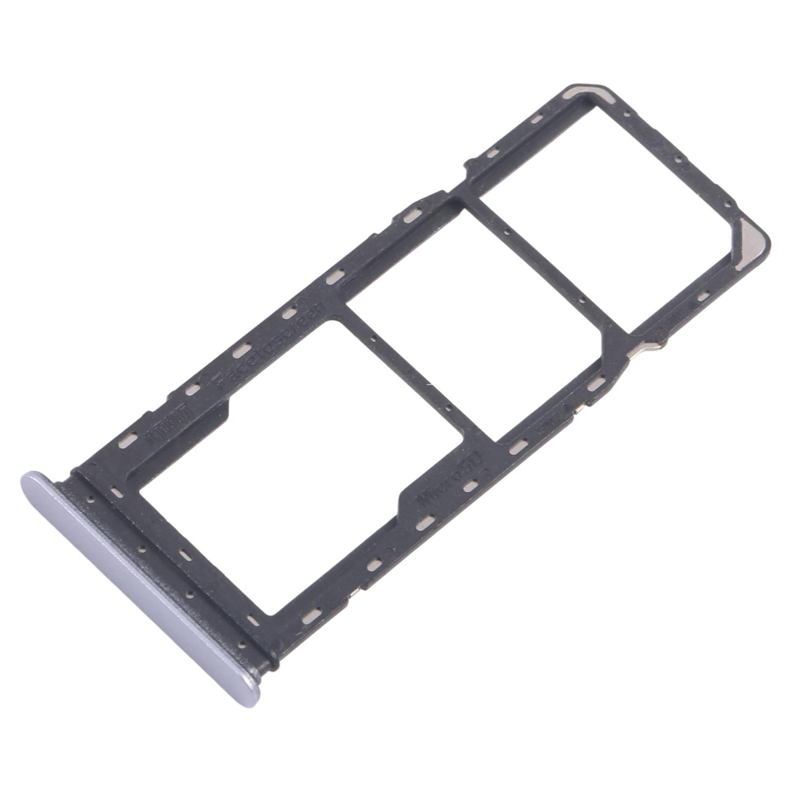 For Realme C65 4G RMX3910 10pcs Original SIM Card Tray + SIM Card Tray + Micro SD Card Tray (Blue)