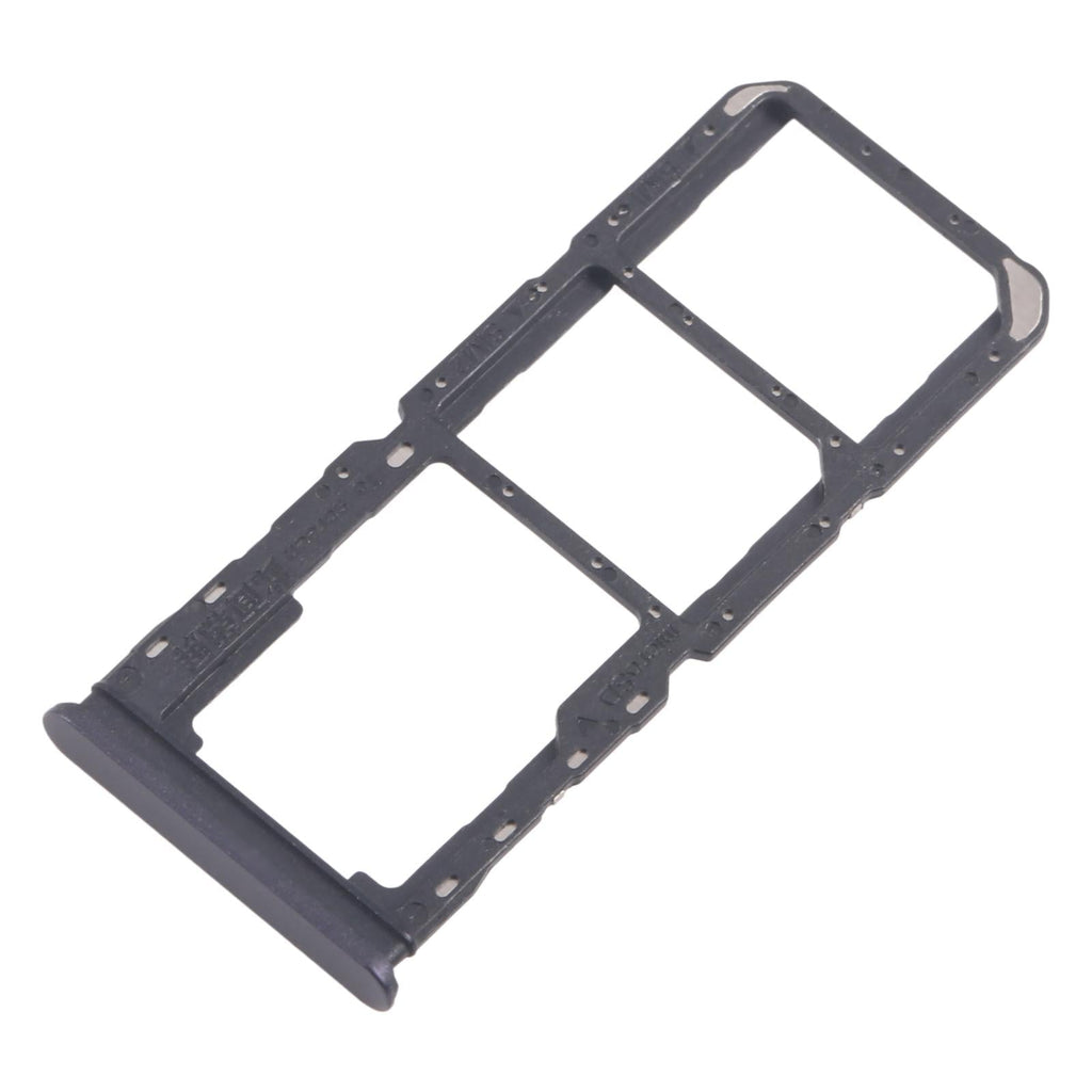 For Realme 11 5G RMX3780 10pcs Original SIM Card Tray + SIM Card Tray + Micro SD Card Tray (Black)