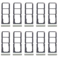 For Realme 11 5G RMX3780 10pcs Original SIM Card Tray + SIM Card Tray + Micro SD Card Tray (Green)