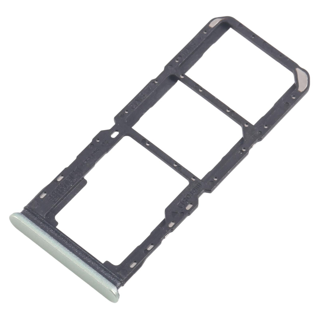 For Realme 11x 5G RMX3785 10pcs Original SIM Card Tray + SIM Card Tray + Micro SD Card Tray (Green)