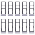 For Realme 11x 5G RMX3785 10pcs Original SIM Card Tray + SIM Card Tray + Micro SD Card Tray (Blue)
