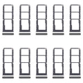 For Realme C67 4G RMX3890 10pcs Original SIM Card Tray + SIM Card Tray + Micro SD Card Tray (Dark Green)