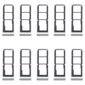 For Realme C67 4G RMX3890 10pcs Original SIM Card Tray + SIM Card Tray + Micro SD Card Tray (Light Green)