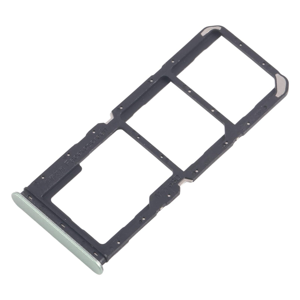 For Realme C67 4G RMX3890 10pcs Original SIM Card Tray + SIM Card Tray + Micro SD Card Tray (Light Green)