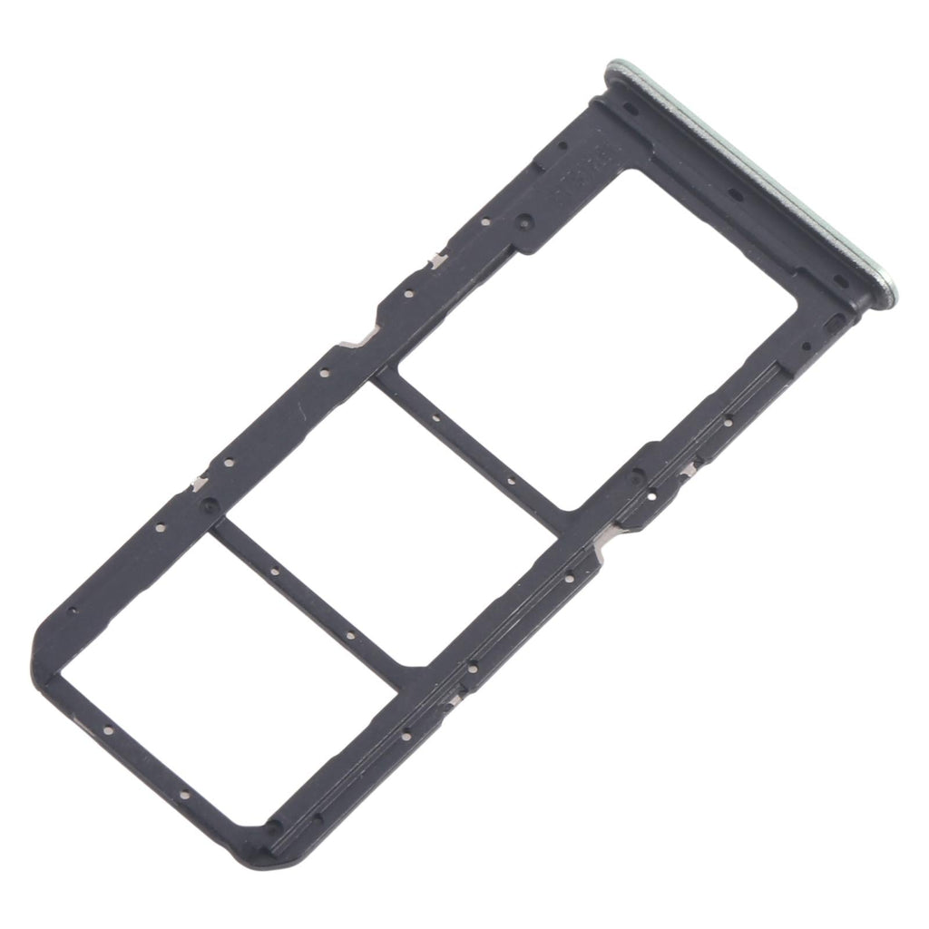 For Realme C67 4G RMX3890 10pcs Original SIM Card Tray + SIM Card Tray + Micro SD Card Tray (Light Green)