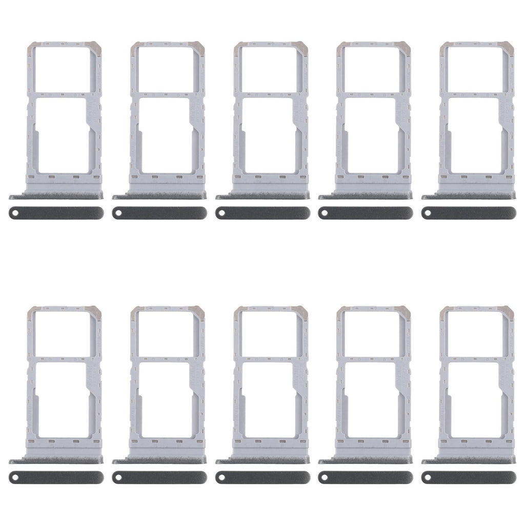 For Realme Narzo N65 5G CPH2639 10pcs Original SIM Card Tray + SIM Card Tray / Micro SD Card Tray (Dark Green)