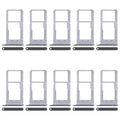 For Realme Narzo N65 5G CPH2639 10pcs Original SIM Card Tray + SIM Card Tray / Micro SD Card Tray (Dark Green)