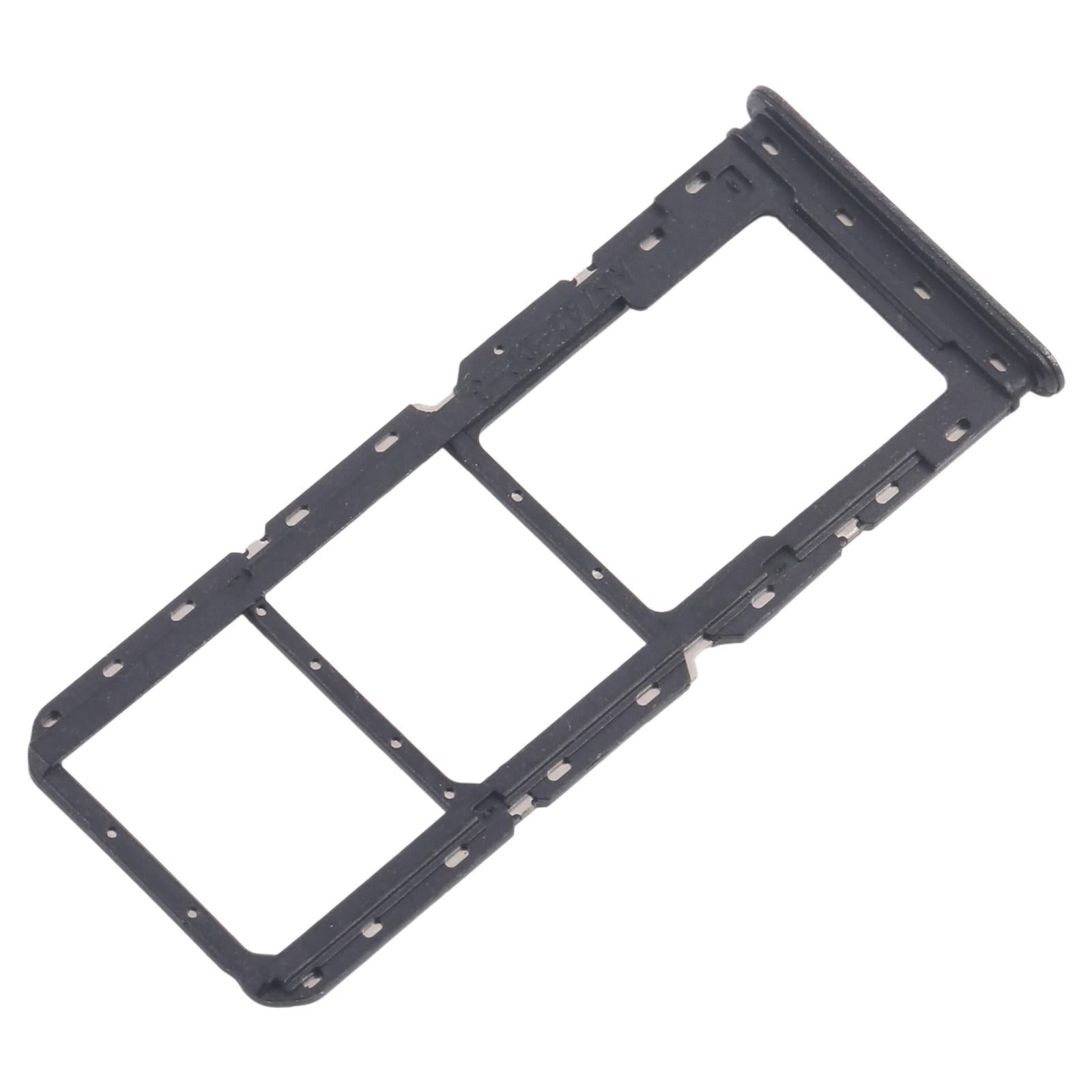 For Realme 12 Lite 4G 10pcs Original SIM Card Tray + SIM Card Tray + Micro SD Card Tray (Dark Green)