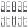 For Realme 12 Lite 4G 10pcs Original SIM Card Tray + SIM Card Tray + Micro SD Card Tray (Dark Green)