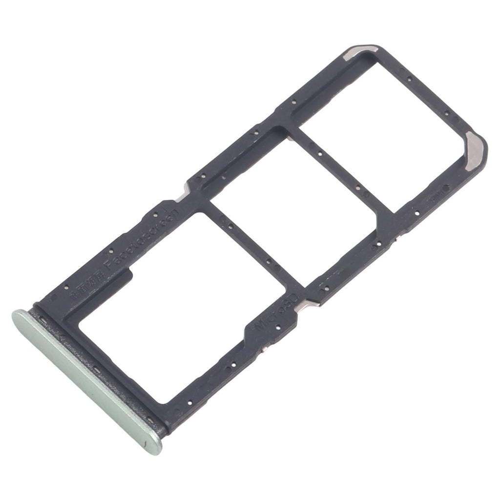 For Realme 12 Lite 4G 10pcs Original SIM Card Tray + SIM Card Tray + Micro SD Card Tray (Light Green)