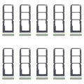 For Realme 12 Lite 4G 10pcs Original SIM Card Tray + SIM Card Tray + Micro SD Card Tray (Light Green)