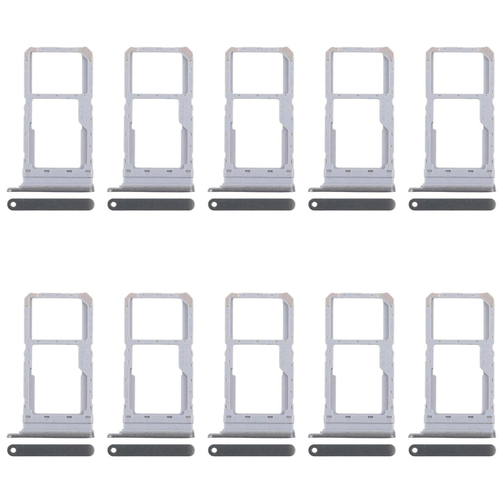 For Realme 12 4G RMX3871 10pcs Original SIM Card Tray + SIM Card Tray / Micro SD Card Tray (Green)