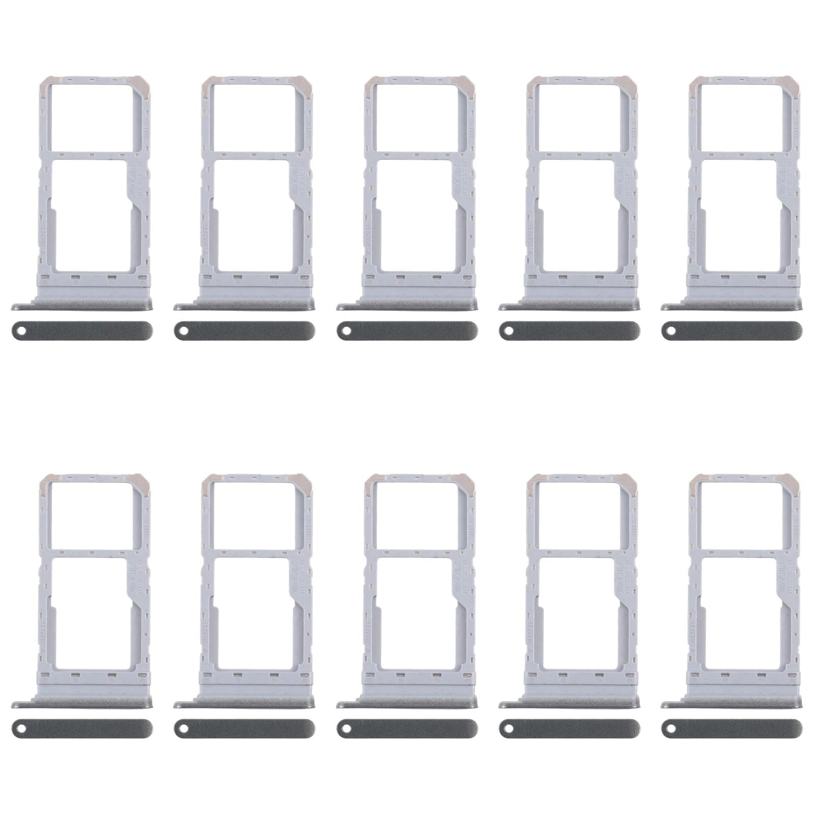 For Realme 12 4G RMX3871 10pcs Original SIM Card Tray + SIM Card Tray / Micro SD Card Tray (Green)