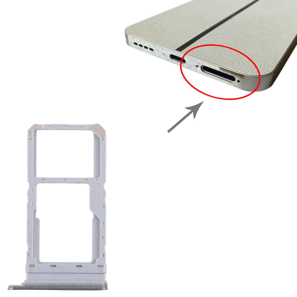 For Realme 12 5G RMX3999 10pcs Original SIM Card Tray + SIM Card Tray / Micro SD Card Tray (Green)