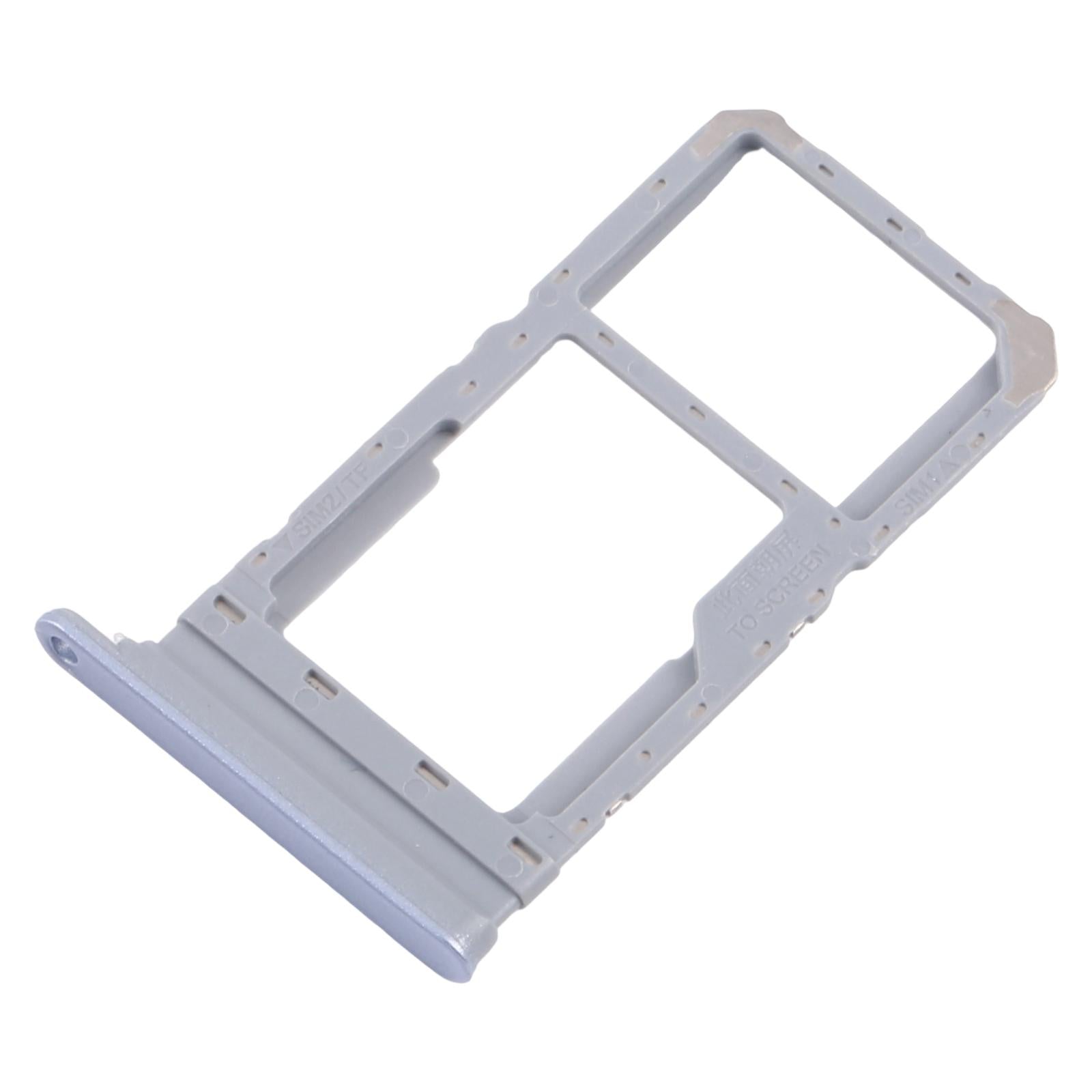 For Realme 12 5G RMX3999 10pcs Original SIM Card Tray + SIM Card Tray / Micro SD Card Tray (Blue)