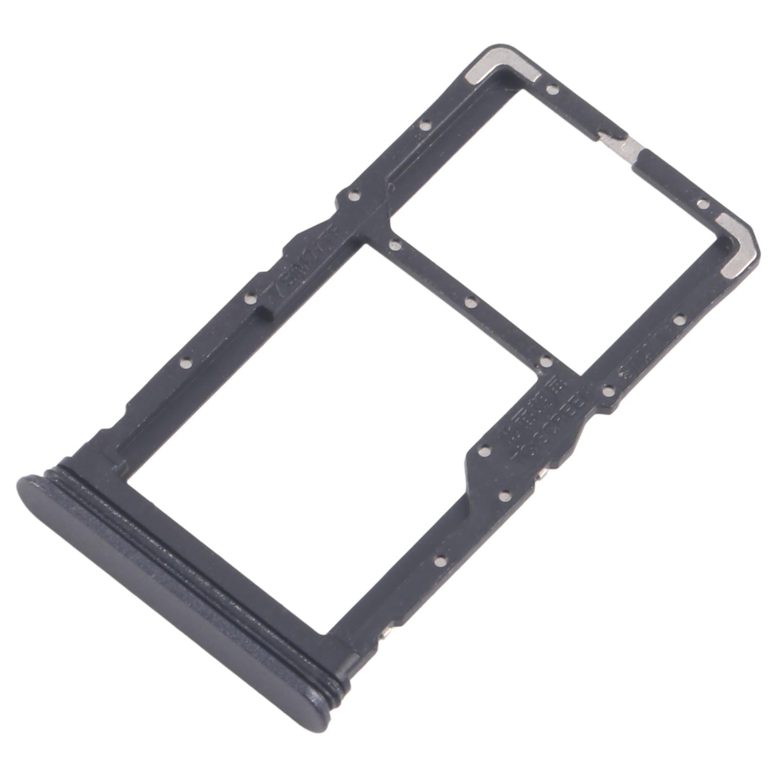For Realme 10 Pro 5G RMX3663 RMX3660 RMX3661 10pcs Original SIM Card Tray + SIM Card Tray / Micro SD Card Tray (Black)
