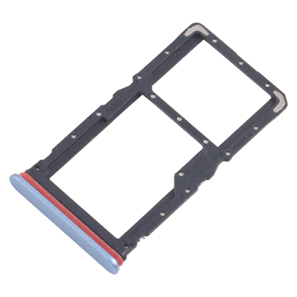 For Realme 10 Pro 5G RMX3663 RMX3660 RMX3661 10pcs Original SIM Card Tray + SIM Card Tray / Micro SD Card Tray (Blue)