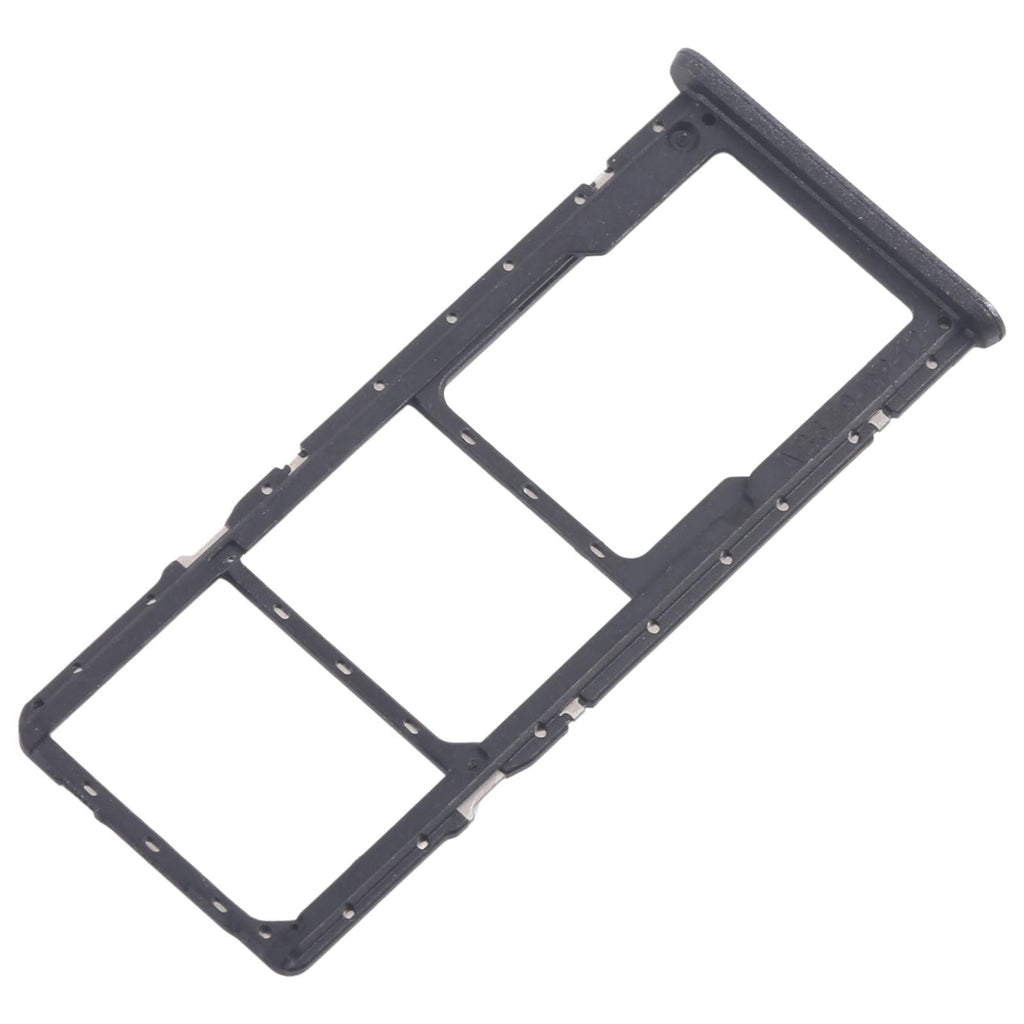For Realme C51s 10pcs Original SIM Card Tray + SIM Card Tray + Micro SD Card Tray (Black)