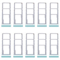 For Realme C51s 10pcs Original SIM Card Tray + SIM Card Tray + Micro SD Card Tray (Blue)