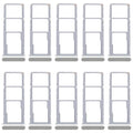 For Realme C63 5G RMX3950 10pcs Original SIM Card Tray + SIM Card Tray + Micro SD Card Tray (Green)