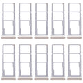 For Realme C63 5G RMX3950 10pcs Original SIM Card Tray + SIM Card Tray + Micro SD Card Tray (Gold)