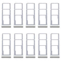 For Realme C63 4G 10pcs Original SIM Card Tray + SIM Card Tray + Micro SD Card Tray (Green)