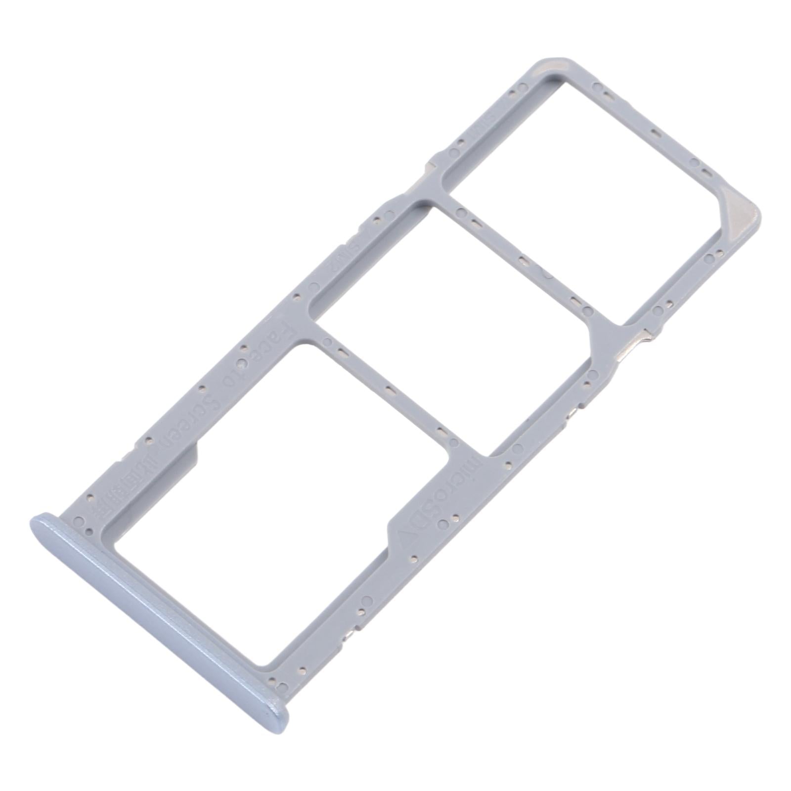 For Realme C63 4G 10pcs Original SIM Card Tray + SIM Card Tray + Micro SD Card Tray (Purple)