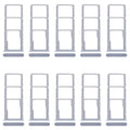 For Realme C63 4G 10pcs Original SIM Card Tray + SIM Card Tray + Micro SD Card Tray (Purple)