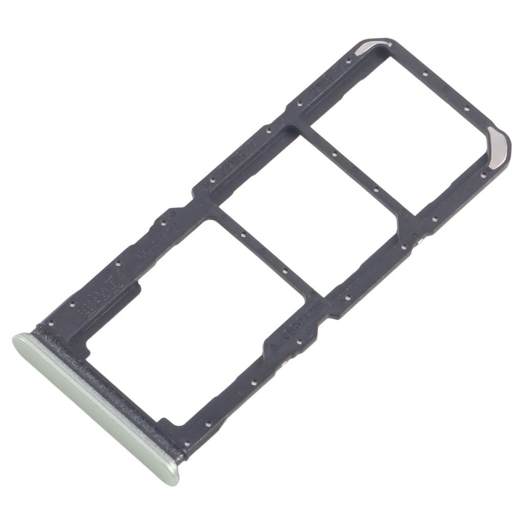 For Realme C67 5G 10pcs Original SIM Card Tray + SIM Card Tray + Micro SD Card Tray (Green)