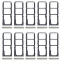 For Realme C67 5G 10pcs Original SIM Card Tray + SIM Card Tray + Micro SD Card Tray (Green)