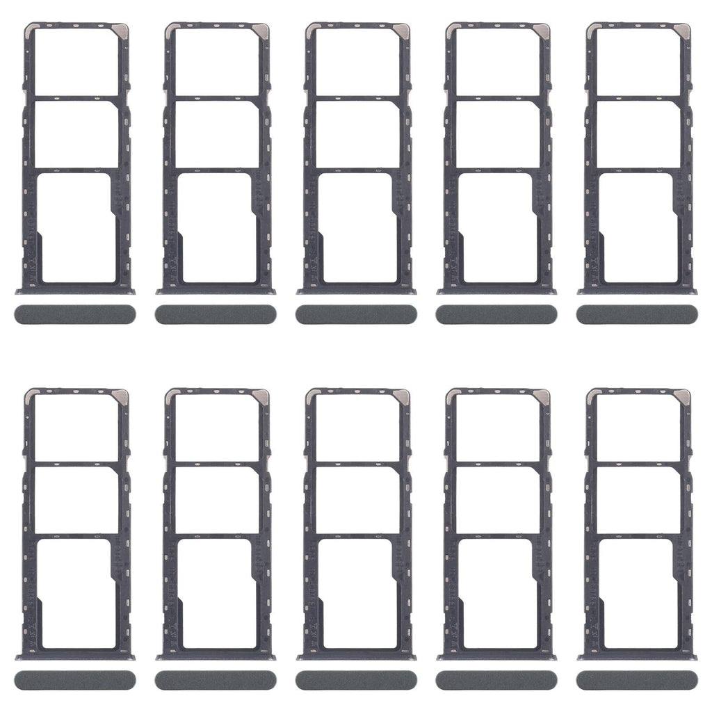 For Realme C61 4G RMX3939 RMX3930 10pcs Original SIM Card Tray + SIM Card Tray + Micro SD Card Tray (Green)