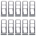 For Realme C61 4G RMX3939 RMX3930 10pcs Original SIM Card Tray + SIM Card Tray + Micro SD Card Tray (Green)
