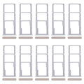 For Realme C61 4G RMX3939 RMX3930 10pcs Original SIM Card Tray + SIM Card Tray + Micro SD Card Tray (Gold)