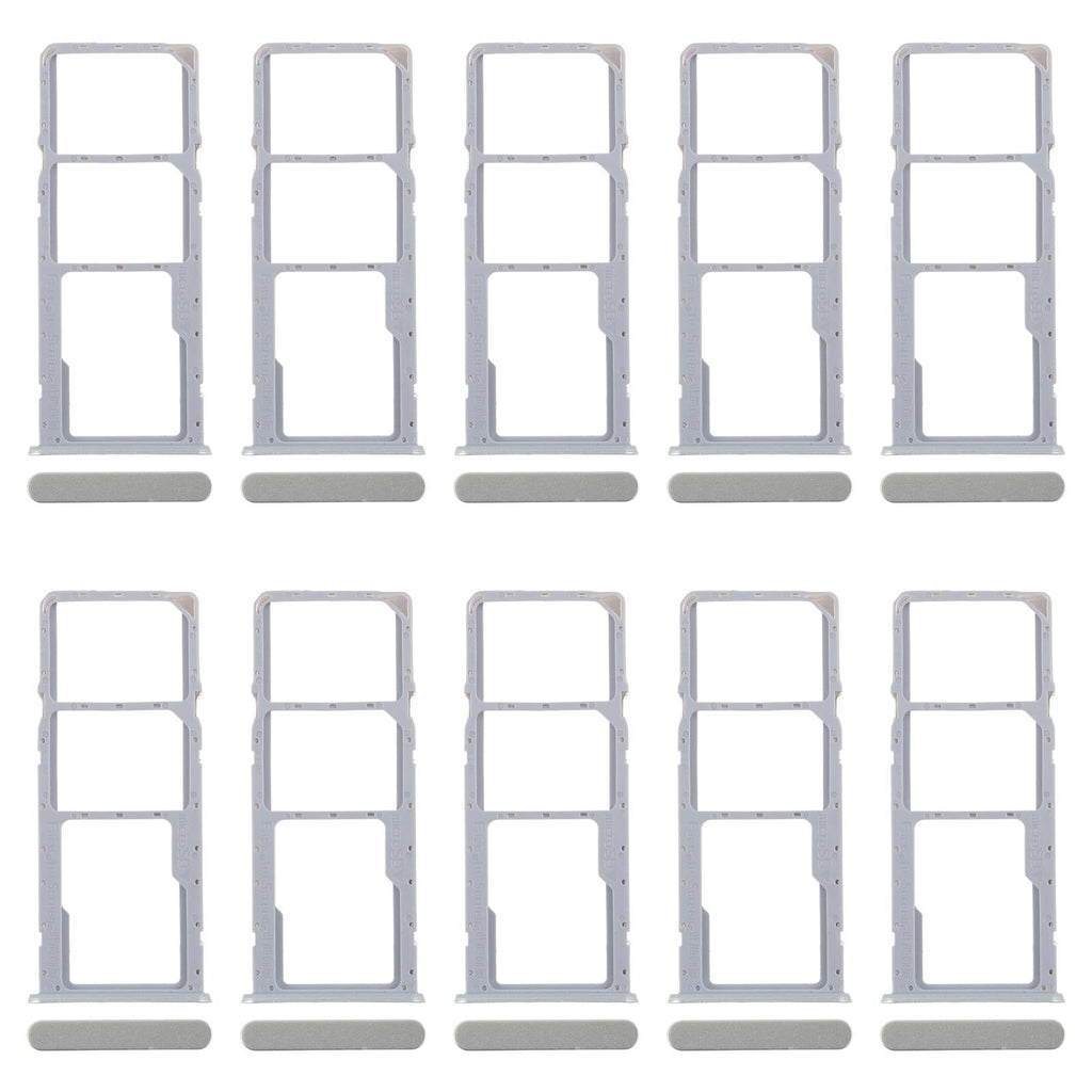 For Realme C61 India 4G RMX3933 10pcs Original SIM Card Tray + SIM Card Tray + Micro SD Card Tray (Green)