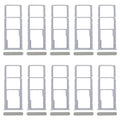 For Realme C61 India 4G RMX3933 10pcs Original SIM Card Tray + SIM Card Tray + Micro SD Card Tray (Green)