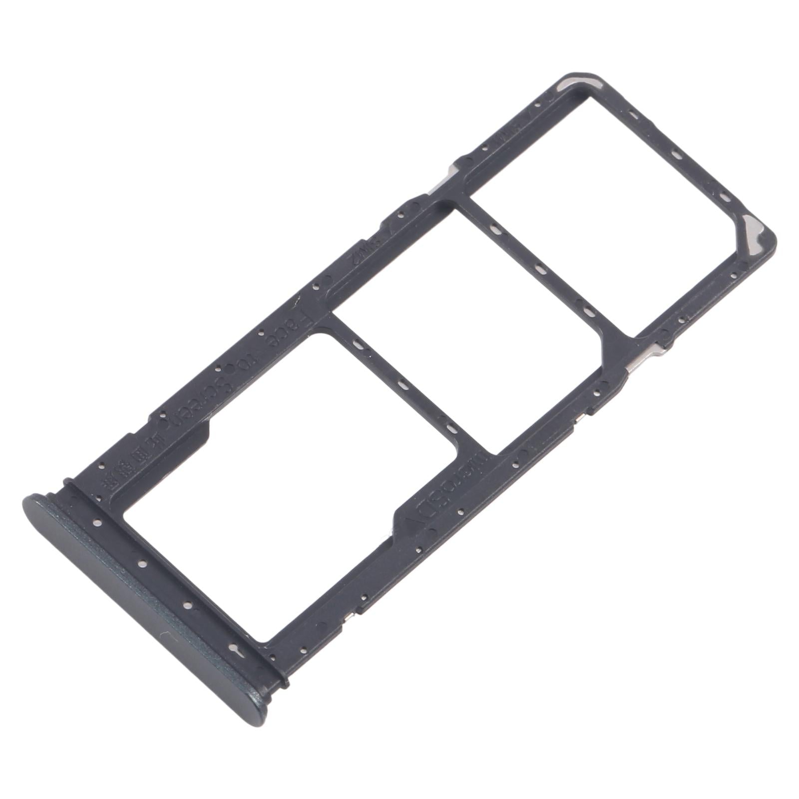 For Realme Narzo C71 4G RMX5303 10pcs Original SIM Card Tray + SIM Card Tray + Micro SD Card Tray (Dark Green)