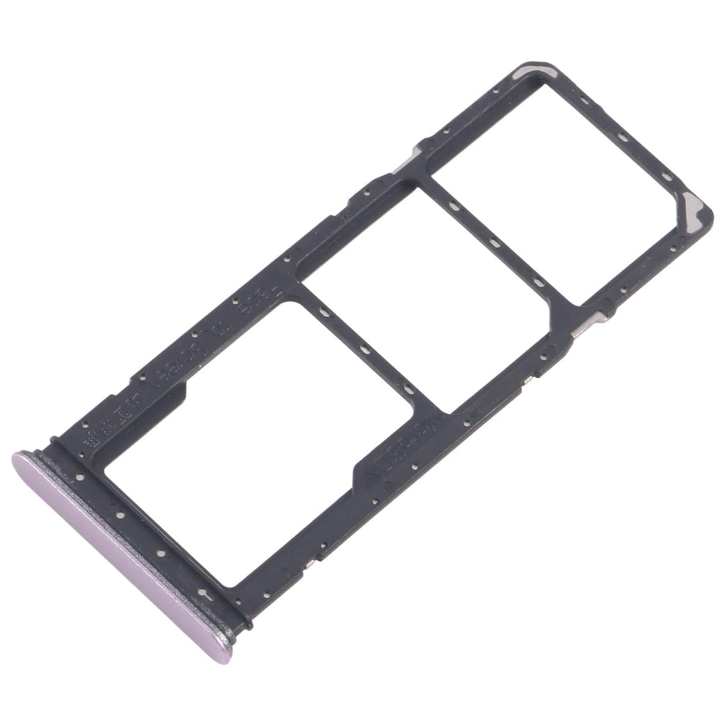 For Realme Narzo C71 4G RMX5303 10pcs Original SIM Card Tray + SIM Card Tray + Micro SD Card Tray (Purple)