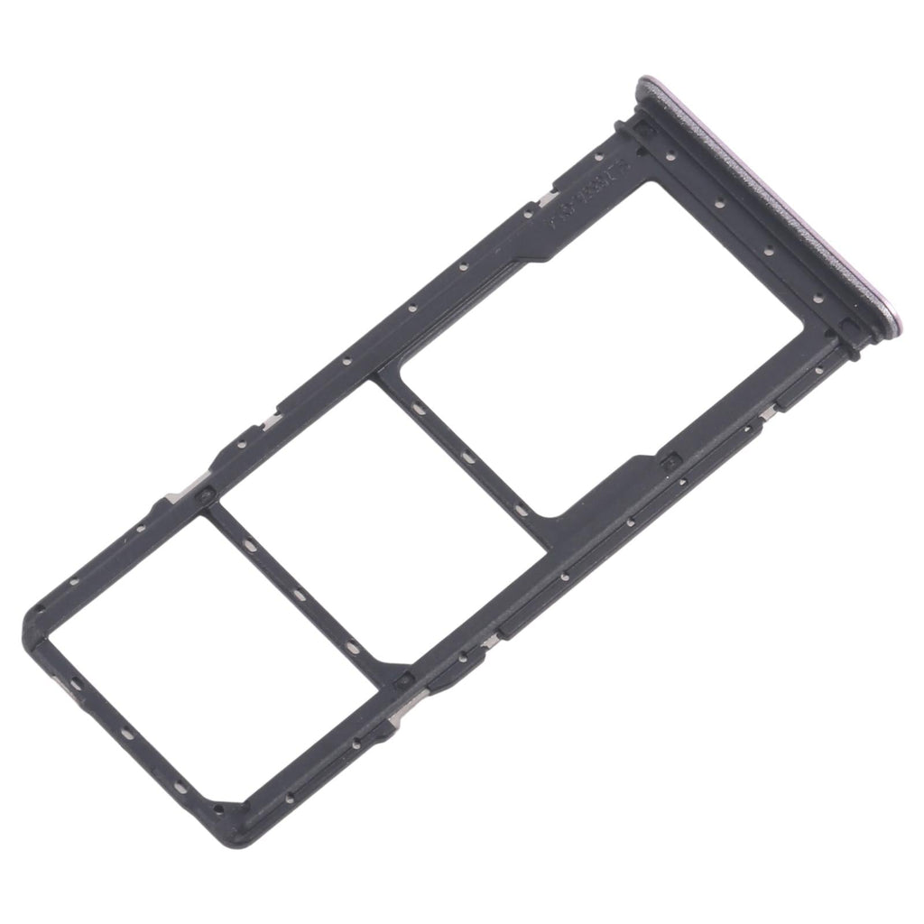 For Realme Narzo C71 4G RMX5303 10pcs Original SIM Card Tray + SIM Card Tray + Micro SD Card Tray (Purple)