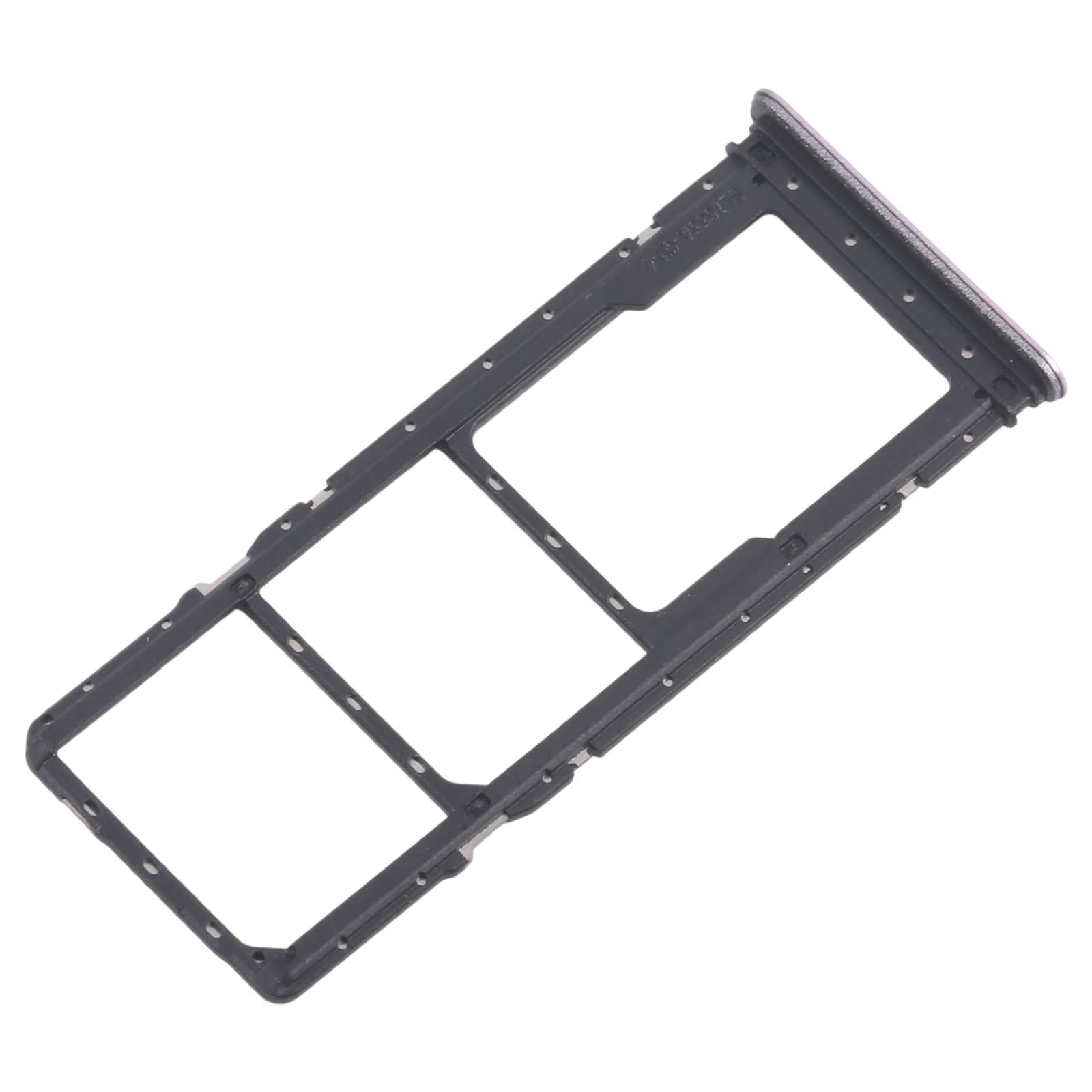For Realme Narzo C71 4G RMX5303 10pcs Original SIM Card Tray + SIM Card Tray + Micro SD Card Tray (Purple)