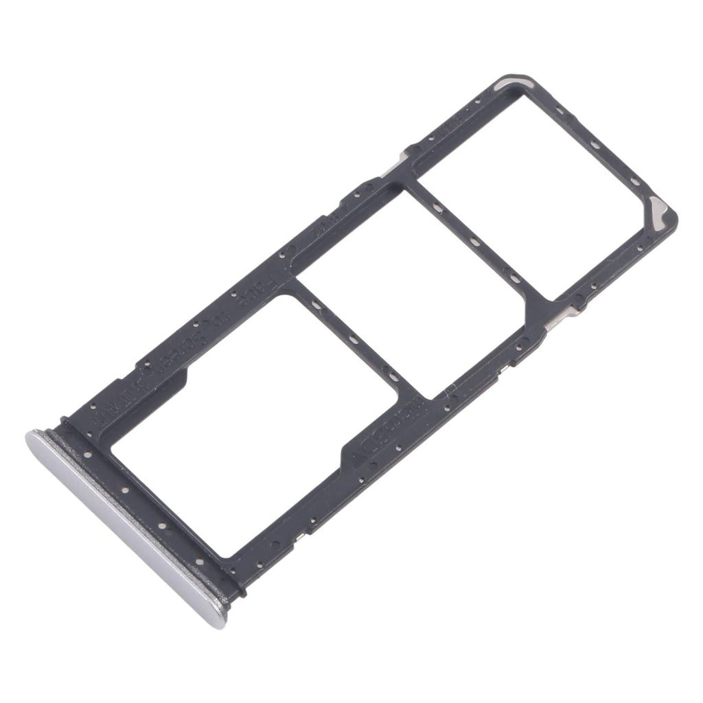 For Realme Narzo C71 4G RMX5303 10pcs Original SIM Card Tray + SIM Card Tray + Micro SD Card Tray (Silver)