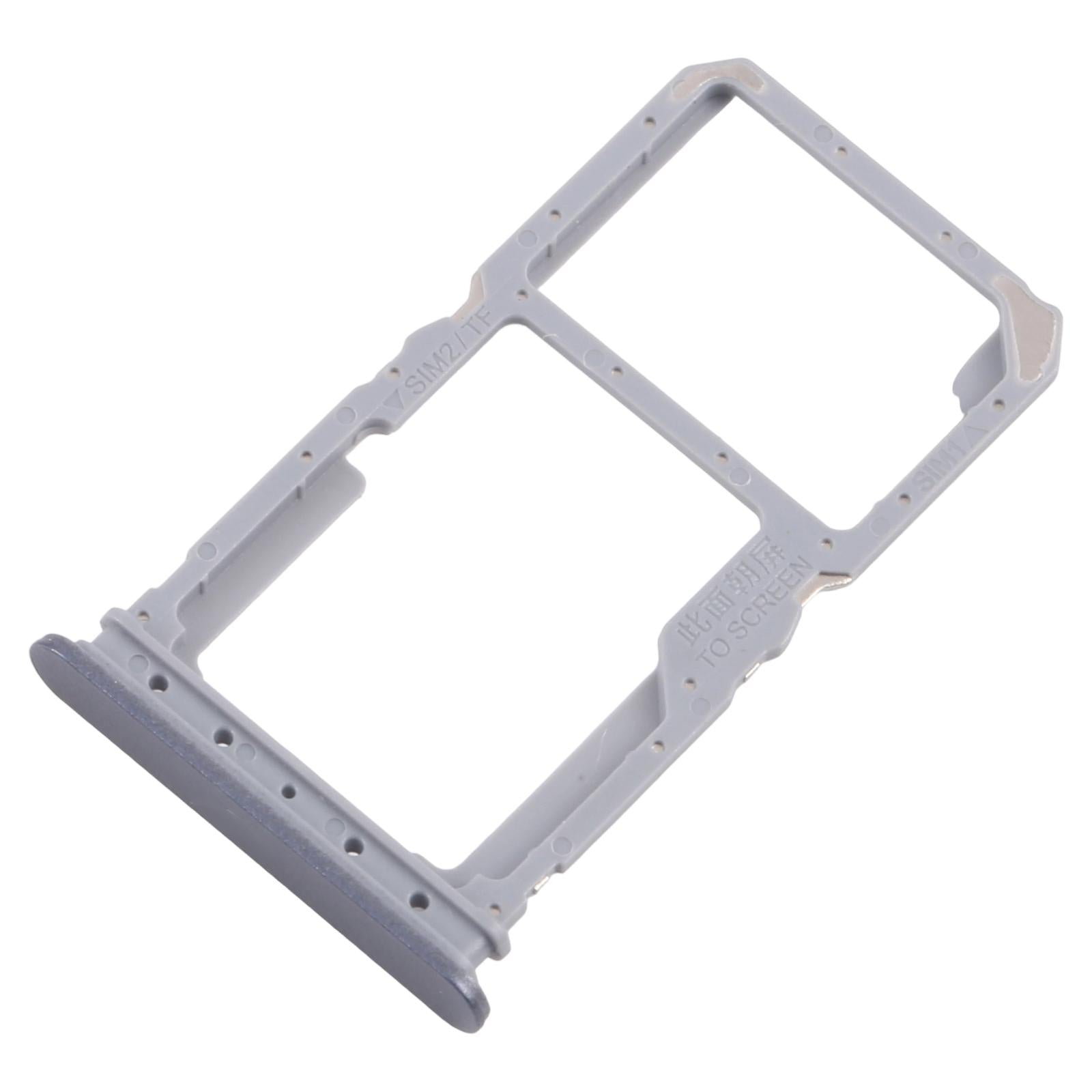 For Realme 14x 5G RMX5020 10pcs Original SIM Card Tray + SIM Card Tray / Micro SD Card Tray (Black)
