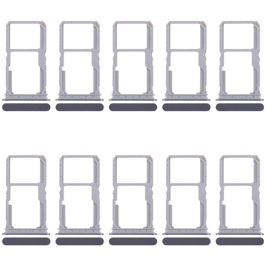 For Realme 14x 5G RMX5020 10pcs Original SIM Card Tray + SIM Card Tray / Micro SD Card Tray (Black)